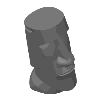 Classic Moai Head