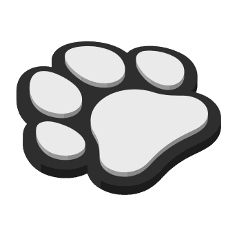 Paw Print Magnet